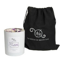 Meditation Crystal Intention Candle - Lavender Infusion - Large